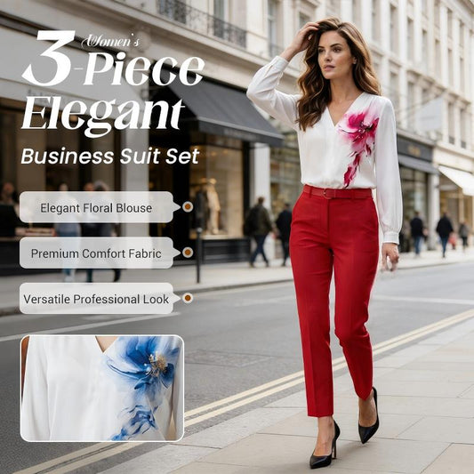 Női 3 részes elegáns üzleti öltöny szett