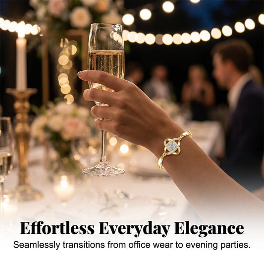 Női elegáns szeretetcsomó karkötő – Finom kidolgozás és szimbolikus dizájn