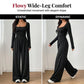 Női alkalmi, négyzet alakú nyakkivágású, széles szárú jumpsuit