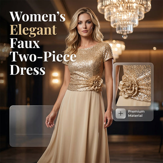 Női elegáns műanyag kétrészes ruha