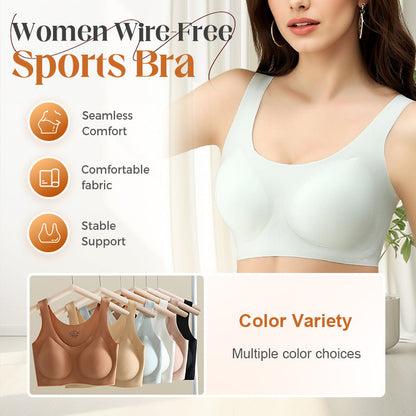 🍑Női Drótmentes Sportmelltartó