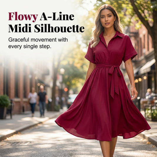 Női alkalmi gombos ruha