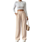 Női magas derekú széles szárú nadrág