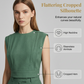 Divatos, ujjatlan crop top és magas derekú nadrág szett