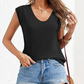 Női alkalmi V-nyakú, bő szabású tank top
