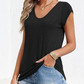 Női alkalmi V-nyakú, bő szabású tank top