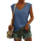 Női alkalmi V-nyakú, bő szabású tank top