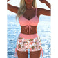🌞👙 Női bikini szett zsinórral és mintával (rövidnadrággal) ⛱️