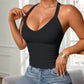 Női mély V-nyakú, testhezálló camisole