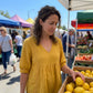 Női alkalmi, V-nyakú, csipkés szegélyű felső