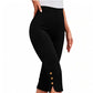 Women's Comfortable Tummy Control Stretch Capris