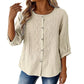Women's Embroidered Cotton Linen Blouse