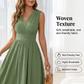 Női elegáns ujjatlan V-nyakú ruha