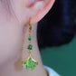 【1+1-et ingyen】Elegáns ginkgo-levél mintás rojtos fülbevalók