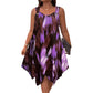 Elegáns gradiens nyomatú ujjatlan ruha