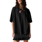 Women's Oversized T-Shirt & Ruffle Skirt 2-Piece Set