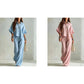 Women's Short Sleeve Shirt and Long Pants Set