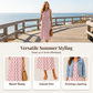 Women Sleeveless Polka Dot Maxi Dress with Pockets