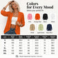 Women's Casual Textured Open Front Cardigan