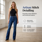 👖Női klasszikus slim fit sztreccs kiszélesedő farmernadrág