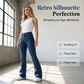 👖Női klasszikus slim fit sztreccs kiszélesedő farmernadrág