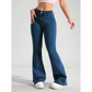 👖Női klasszikus slim fit sztreccs kiszélesedő farmernadrág