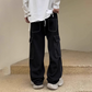 Utility Wide-Leg Cargo Jeans