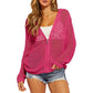 Airy Zip Knit Cardigan