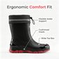 🌧️👢Férfiaknak és nőknek egyaránt alkalmas, bokáig érő vízálló esőcsizma