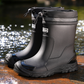 🌧️👢Férfiaknak és nőknek egyaránt alkalmas, bokáig érő vízálló esőcsizma