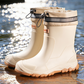🌧️👢Férfiaknak és nőknek egyaránt alkalmas, bokáig érő vízálló esőcsizma