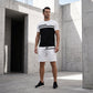 Men's Casual Short Sleeve T-Shirt & Drawstring Shorts Set