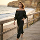 Női vállnélküli jumpsuit