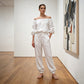 Női vállnélküli jumpsuit