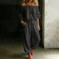 Női vállnélküli jumpsuit
