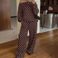 🔥Limited-Time Offer-Women's Off-Shoulder Polka Dot 2-Piece Set