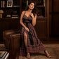 Női Plus Size Boho Spagetti Pántos Maxi Ruha