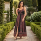 Női Plus Size Boho Spagetti Pántos Maxi Ruha