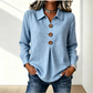 👚 Elegáns gombos blúz szárnyas gallérral