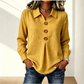 👚 Elegáns gombos blúz szárnyas gallérral