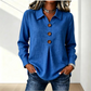 👚 Elegáns gombos blúz szárnyas gallérral