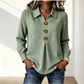 👚 Elegáns gombos blúz szárnyas gallérral