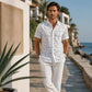 👔【S-5XL】Férfi rugalmas gombos ing – laza fazonú