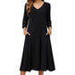 👗Legjobb választás - V-nyakú midi ruha