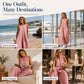 Női ujjatlan, V-nyakú, széles szárú jumpsuit zsebekkel
