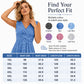 Női Plus Size Ujjatlan V-Nyakú Ruha