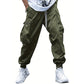 Férfi Casual Laza Vintage Fülzsebes Jogger Nadrág
