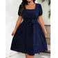 👗 Női Plus Size Pöttyös Ruha