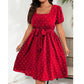👗 Női Plus Size Pöttyös Ruha