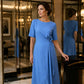 👗✨ Női Elegáns Midi Ruha Állítható Derékmegkötővel